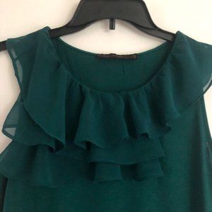 The Limited Green Sleeveless Top size S